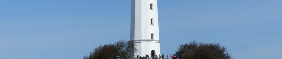 Leuchtturm auf Hiddensee im Frühling