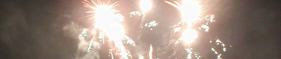 Feuerwerk von der Seebrücke Göhren